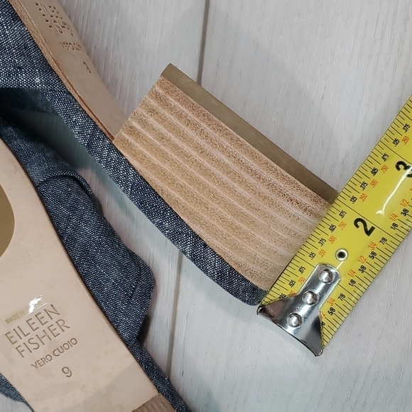 NEW Eileen Fisher Ruche Women Comfort Slide Heels Sandals shoes sz 9 - Picture 11 of 11